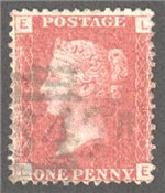 Great Britain Scott 33 Used Plate 129 - LE